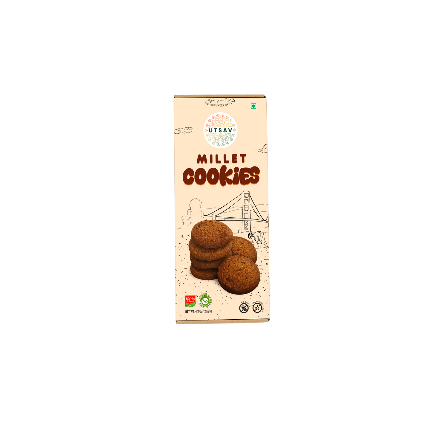 Millet Cookies(Ajwain)